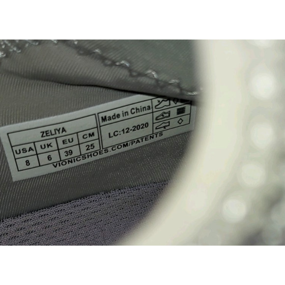 Vionic Women's Slip On Sneakers 8M Mesh Zeliya Walking Shoes Comfort Gray - Picture 14 of 14